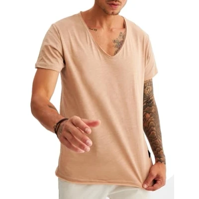Abbildung von Leif Nelson T Shirt Herren für Sports &amp; Outdoor Sportshirt Kurzarm Slim Fit Tshirt Teil der Sportbekleidung Manner Activewear Gym Männer