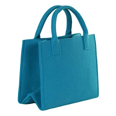 Abbildung von Brandsseller Praktische Einkaufstasche Shoppingbag Freizeittasche Aufbewahrungsbehälter aus Filz ca. 35 x 20 28 cm Petrol