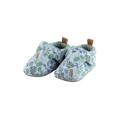 Abbildung von Sterntaler Krabbelschuhe Rexi Safari Druck Baby Schuhe aus Canvas mit Klettverschluss und Kleinkind Hausschuh Sohle rutschfest Sneaker Jungen Jersey Futter, helltürkis, Größe 22