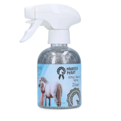 Abbildung von Paardenpraat Spray Glitter Glamour Silber 250ml