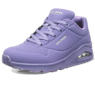 Abbildung von Skechers Damen on Air UNO Stand AUF Luft, Lila Durabuck Mesh, 37.5 EU