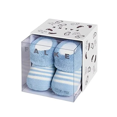 Abbildung von Falke Baby Erstlingsringel giftbox Socken für Kinder, Größe: 62/68, Blue