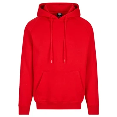 Abbildung von Urban Classics Herren Blank Hoody Kapuzenpullover, Rot, 5XL