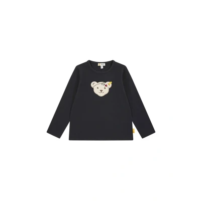 Abbildung von Steiff Langarmshirt für Kinder, Größe: 92, navy