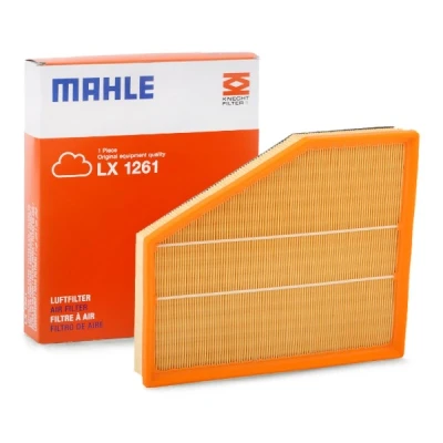 Abbildung von MAHLE ORIGINAL LX 1261 Luftfilter 47,3 273 312,6 Filtereinsatz BMW: 5 Saloon, Touring, 6 Coupe