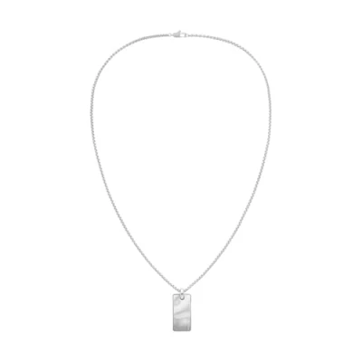 Abbildung von Calvin Klein Waves Halskette silvercoloured, Herren, Größe: One Size, Silver coloured