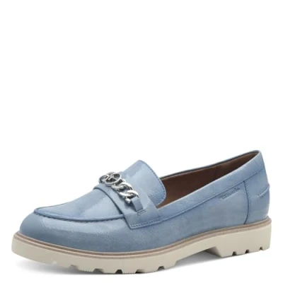 Abbildung von Tamaris Slipper, Damen, Größe: 40, Light blue Hochwertiges lederimitat
