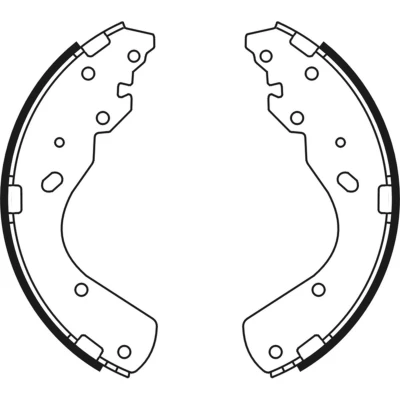 Abbildung von ABE C03044ABE Bremsbacken Hinterachse 295 54 FORD: Ranger Mk3, Mk2, MAZDA: B Series Pickup