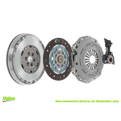 Abbildung von VALEO 837585 Kupplungssatz mit Zweimassenschwungrad, Zentralausrücker Schraubensatz 258mm FORD: Transit Mk7 Van, Custom V362 Van