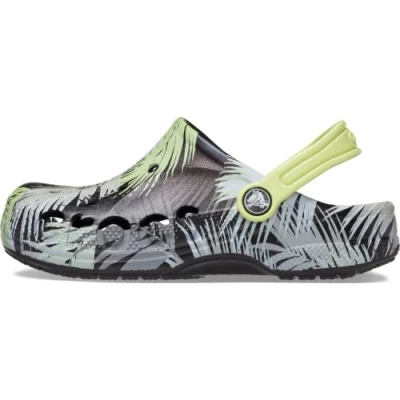 Abbildung von Crocs Baya Clog T Holzschuh, Tropical/Black Print, 20 21 EU