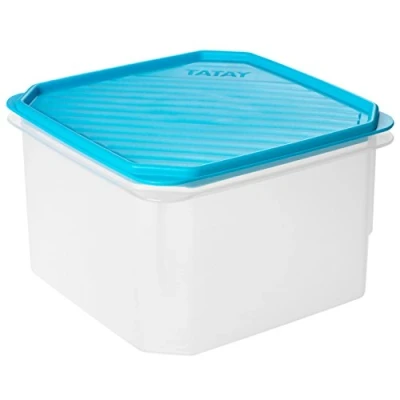 Abbildung von Tatay 1161200 Frischhaltedose , Airtight, 2.9L von Kapazität, flexible Druckdeckel, BPA frei, Geeignet Mikrowelle und Spülmaschine, Blau. Maße: 18,5 x 12,2 cm