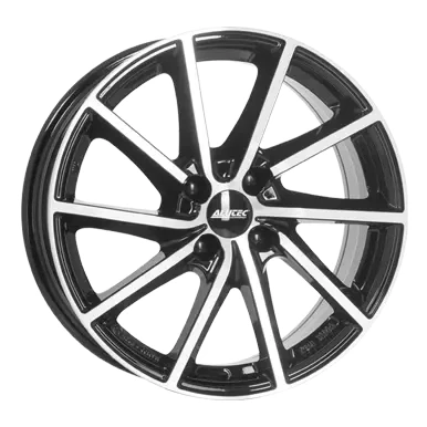 Abbildung von ALUTEC 4 loch 15Zoll 100mm Alufelge SINGA Schwarz frontpoliert SIN60539O23 1 Felge 6,0Zoll 39mm 56,6mm