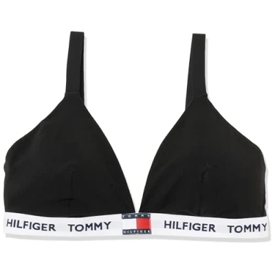 Abbildung von Tommy Hilfiger Triangle Triangel BH, Damen, Größe: 42 44, Black