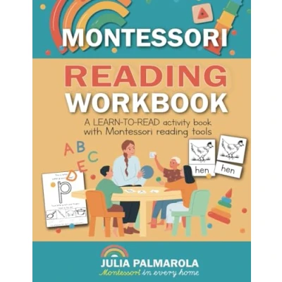 Abbildung von Montessori reading Workbook: A LEARN TO READ Activity book with tools (Montessori Books for Home and School, Band 2)