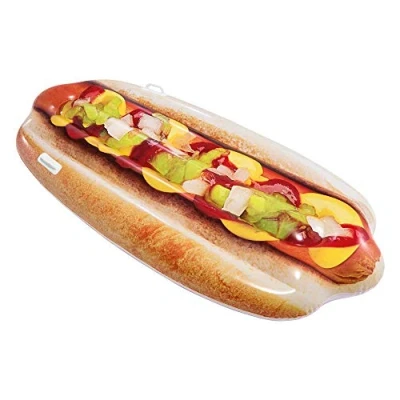 Abbildung von Toyland® Riesiger Hot Dog aufblasbarer Pool Schwimmer 180 cm x 89 Sommer Strand und Lilo