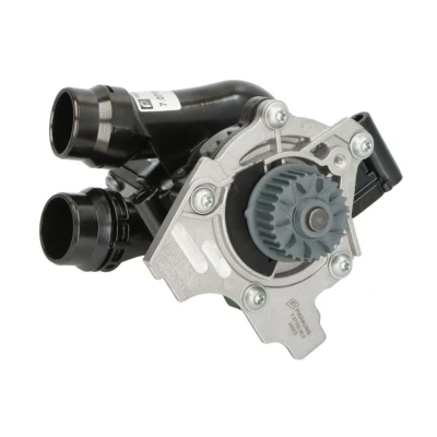Abbildung von PIERBURG 7.07152.56.0 Wasserpumpe mit Temperaturgeber, Dichtung Thermostat, Kühlmittelregler mechanisch Kunststoff VOLKSWAGEN: GOLF 6