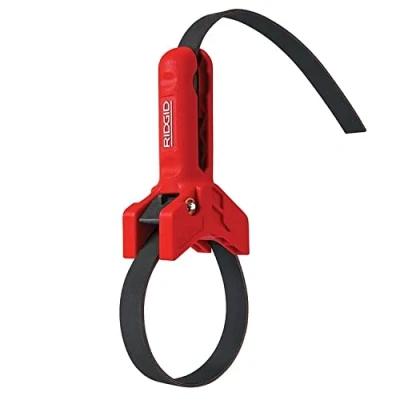 Abbildung von RIDGID 42478 STRAPLOCK Rohrmontagehilfe, 3&quot; bis 8&quot; Bandschlüssel, Rohrgriff