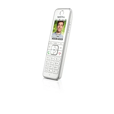Abbildung von AVM FRITZ!Fon C6 DECT Komforttelefon (hochwertiges Farbdisplay, HD Telefonie, Internet /Komfortdienste, Steuerung FRITZ!Box Funktionen) weiß, deutschsprachige Version