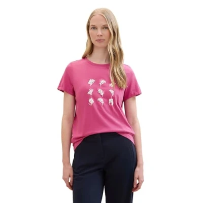 Abbildung von TOM Tailor Tshirt print, Damen, Größe: XL, Lush orchid