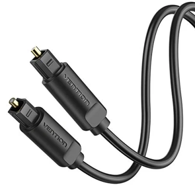 Abbildung von VENTION Optisches Audiokabel 2m Toslink S/PDIF Digital Audio Kabel 24K Vergoldet Lichtleiterkabel Kompatibel mit Soundbar, Stereoanlage, Heimkino, PS4, Xbox usw.