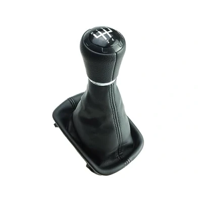 Abbildung von Schaltknauf Schaltmanschette mit schwarzer Naht, 23 mm Aufnahme kompatibel/Ersatzteil für A3 8L 1.6 5 Gang BJ 1996 2000