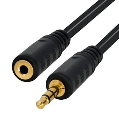 Abbildung von BIGtec 1m stereo Klinken Verlängerung Klinke Kabel 3,5mm ST/BU Audio Verlängerungskabel Stecker auf Buchse 1 m 1,00m