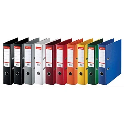 Abbildung von Esselte Ordner mit Standard Rückenbreite, 10er Pack, farblich sortiert, 624177
