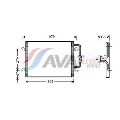 Abbildung von Kondensator, Klimaanlage AVA COOLING RTA5256