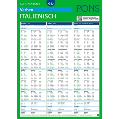 Abbildung von PONS Verben Auf einen Blick Italienisch (PONS Blick)