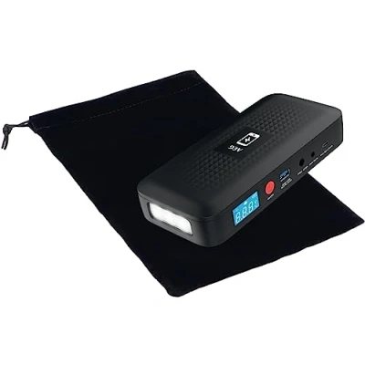 Abbildung von AEG Jumpstarter JS15, Auto Starthilfe, Powerbank für kabelloses Laden, mit integrierter LED Lampe, Li Ion Akku, 400A/1500A, schwarz