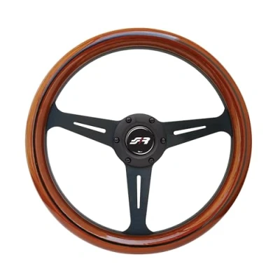 Abbildung von Simoni Racing Universal Lenkrad Futa Holz Durchmesser 350mm, Schwarz