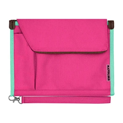 Abbildung von A5 Konferenzordner Business Organizer Tasche Notepad Tragetasche Dokumentenkoffer Portfolio (Rosenrot)