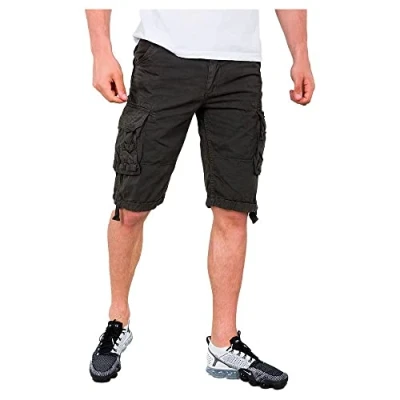 Abbildung von Alpha Industries JET Shorts, Herren, Größe: 30, Grey/black