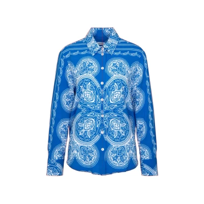 Abbildung von Seidensticker Regular Hemdbluse, Damen, Größe: 46, Blue