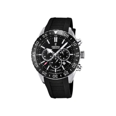 Abbildung von Festina Herren Analog Quarz Uhr mit Silikon Armband F20515/2