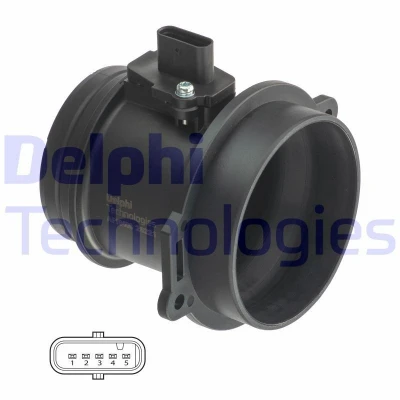 Abbildung von DELPHI AF10406 12B1 Luftmassenmesser AUDI: A6 C7 Avant, C6 A4 B8 VOLKSWAGEN: Touareg I, II