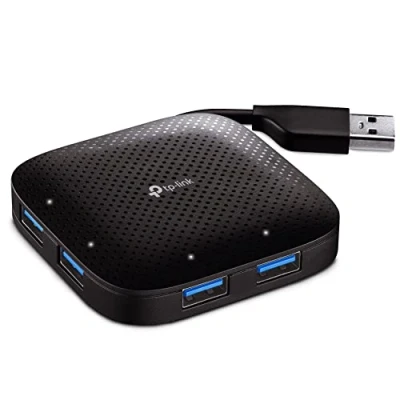 Abbildung von TP Link 4 Port USB 3.0 Datenhub, Windows Mac OS und Linux, Ultrakompaktes Design, Keine Treiber erforderlich, Bis zu vier Geräte zugleich(UH400)