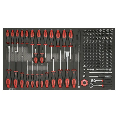 Abbildung von SONIC 114602 Werkzeugmodul 146 Sechskant, Kreuzschlitz (PH), Pozidriv (PZ), Ribe, Spline, Torx, Torx TR, Schlitz 1/4