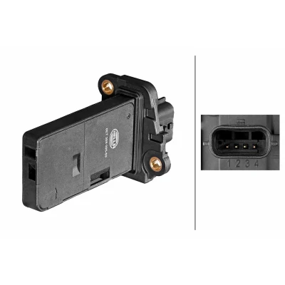 Abbildung von HELLA 8ET 358 095 531 Luftmassenmesser mit Dichtung NISSAN: X Trail