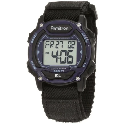 Abbildung von Armitron Sport Unisex Digital Chronograph Nylonarmbanduhr, 45/7004