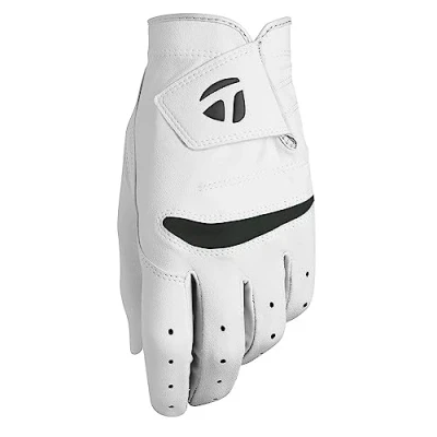 Abbildung von TaylorMade Stratus Golfhandschuh für Herren, weich, Größe M, L, Weiß