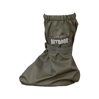 Abbildung von Sterntaler Baby Jungen Regenüberschuhe Regen Überschuh Wasserdicht mit Druckknopf dunkelgrün,