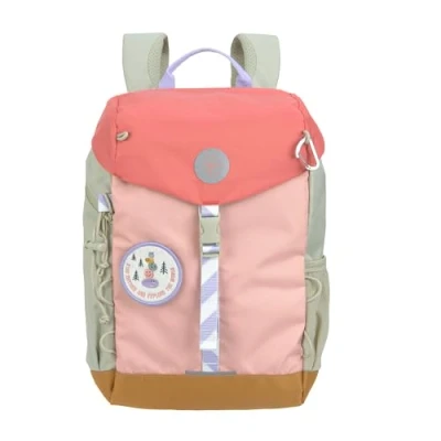Abbildung von LÄSSIG Kinder Wanderrucksack Kinderrucksack mit Brustgurt gepolsterte Schultergurte wasserabweisend, 14 Liter/Big Outdoor Backpack Sunny Explorer rose/pink