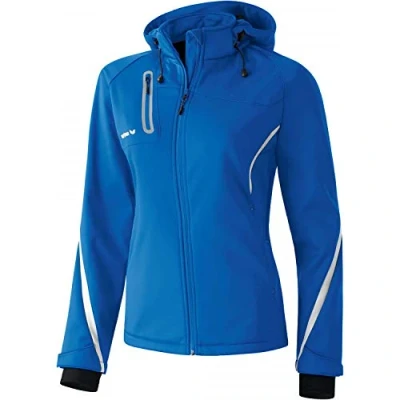 Abbildung von erima Damen Jacke Softshell Function, New Royal/Weiß, 40