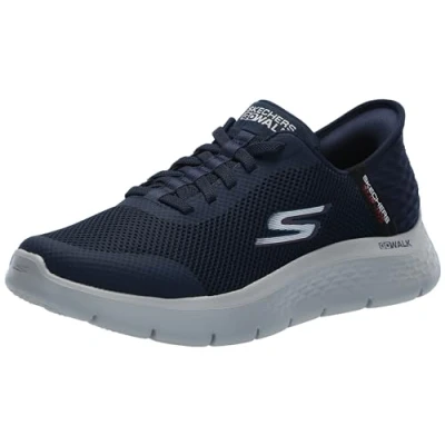 Abbildung von Skechers Herren Go Walk Flex Up Hands Free Slip ins Sneaker, Marineblau, 46 EU X Weit