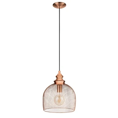 Abbildung von Eglo 49738 Hängeleuchte Vintage STRAITON kupfer E27 1X40W Ø28cm dimmbar