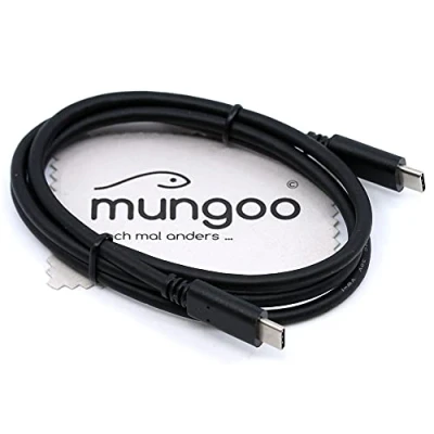 Abbildung von USB Ladekabel passend für Nothing Phone (2a), (2), (1) 60W Power Delivery Typ C Datenkabel 1m mit mungoo Displayputztuch