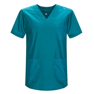 Abbildung von MISEMIYA Medizinische Uniformen Unisex Top Krankenschwester Krankenhaus Berufskleidung Medium, Verde 3B