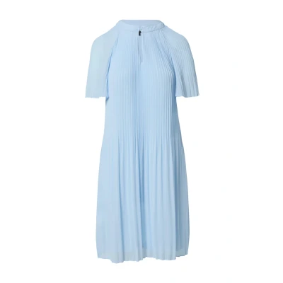 Abbildung von comma Fließendes Plissee Kleid aus Chiffon hellblau 34