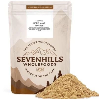 Abbildung von Sevenhills Wholefoods Bio Löwenmähne Pilz Pulver 100g, Lion’s Mane, Hericium Erinaceus